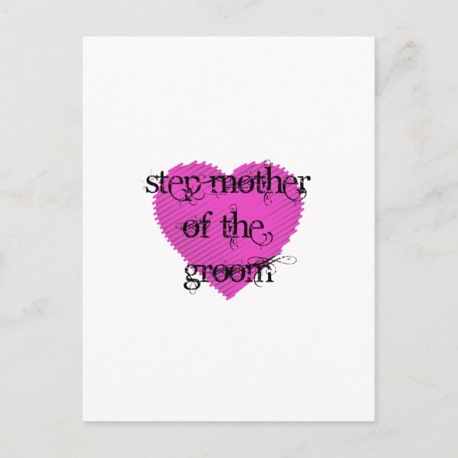 Step Mother of the Groom Postcard (Front)