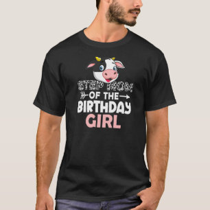 Step Mum Of The Birthday Girl Cows Farm Cow Stepmo T-Shirt