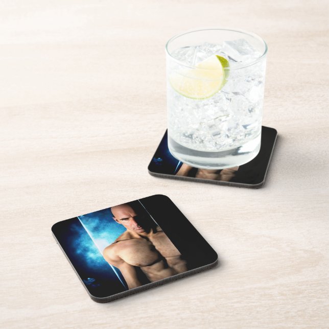 Step Out hard plastic coasters (Right Side)