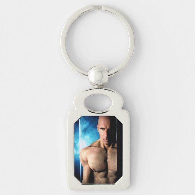 Step Out metal keychain (Front)