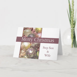 Step Son and Wife   Merry Christmas card