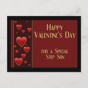 Step Son Valentine Postcard