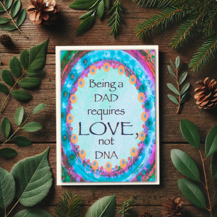 Stepdad Father’s Day DNA Quote Inspirational Card