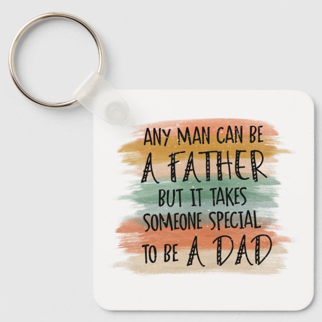 Stepdad Father's Day Gift | Special Dad Key Ring (Front)