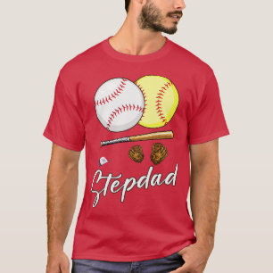 Stepdad Of Ballers Baseball And Softball Player T-Shirt