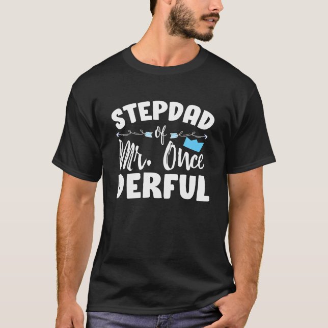 Stepdad Of Mr Onederful 1St Birthday First One-Der T-Shirt (Front)