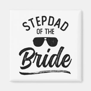 Stepdad Of The Bride Matching Wedding Party Magnet