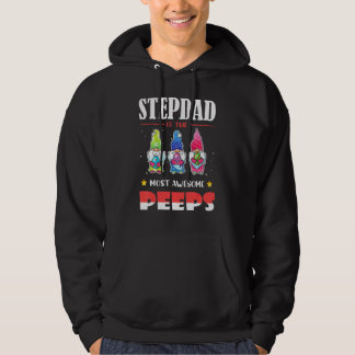 Stepdad Of The Most Awesome Gnomies Cute Gnome Hap Hoodie