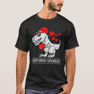 Stepdad Saurus Bonus Dad Mens Stepdadsaurus T-Shirt