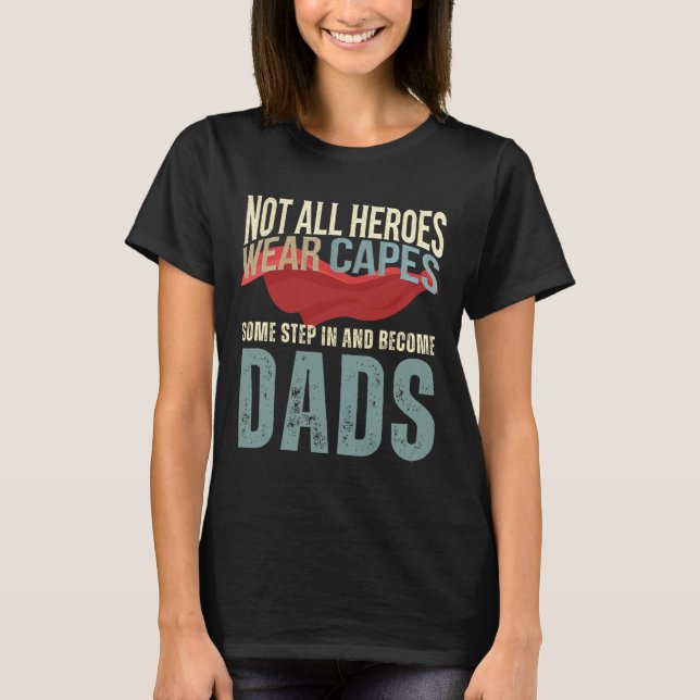 Stepdad Shirt From Kids Men Funny Fathers Day Step (Front)