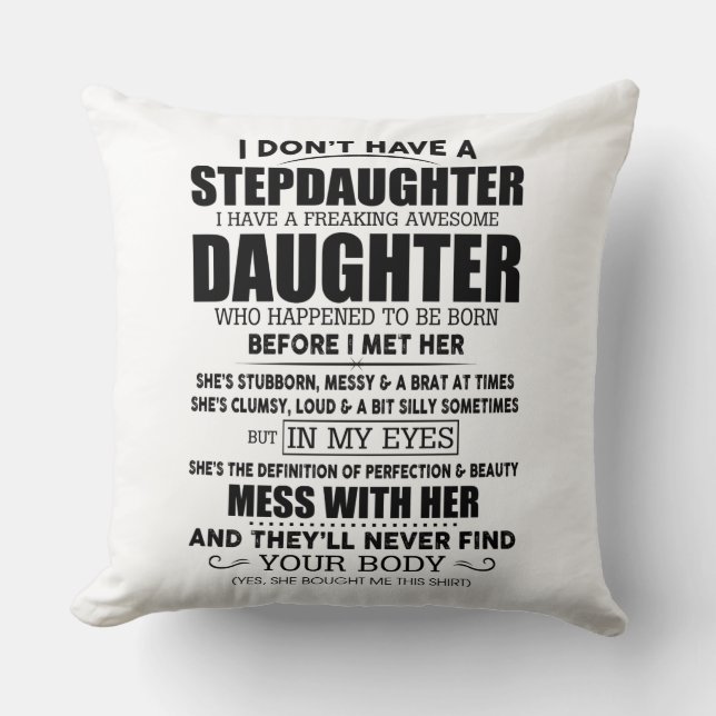 Stepdaughter Cushion (Front)