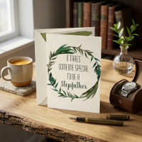 Stepfather Father's Day Step-dad Leaves Card