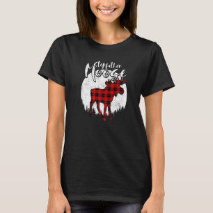 Stepfather Moose Red Plaid Buffalo Matching Family T-Shirt