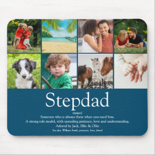 Stepfather Stepdad Definition 8 Photo Fun Blue Mouse Mat
