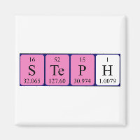 Steph periodic table name magnet