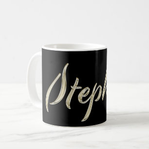 Stephan name whitegold Tasse Teetasse Kaffetasse Coffee Mug