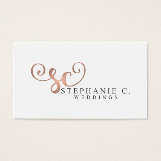 Stephanie C Weddings Business Card