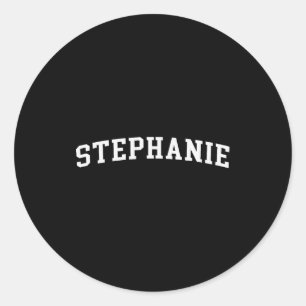 Stephanie  classic round sticker