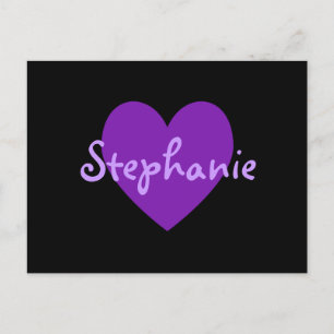 Stephanie in Purple Postcard