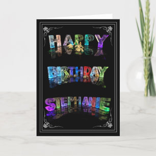 Stephanie -  Name in Lights greeting card (Photo)