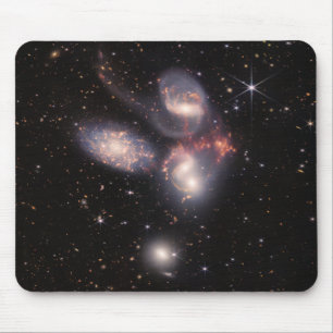 Stephan's Quintet 5 Galaxies in Deep Field   Mouse Mat