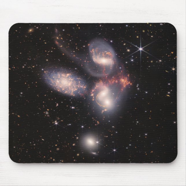 Stephan's Quintet 5 Galaxies in Deep Field   Mouse Mat (Front)