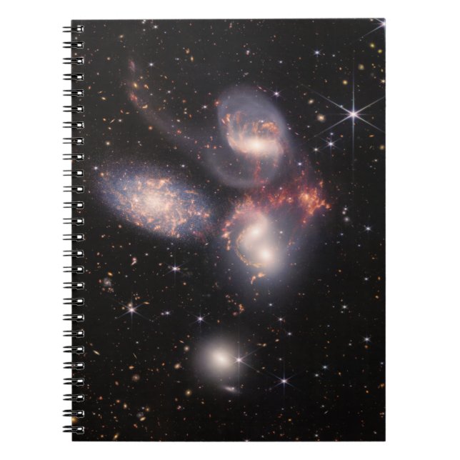 Stephan's Quintet 5 Galaxies in Deep Field   Notebook (Front)