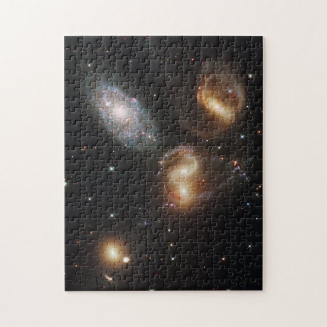 Stephan's Quintet: A Galaxy Galactic Wreckage Jigsaw Puzzle (Vertical)