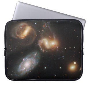 Stephan's Quintet: A Galaxy Galactic Wreckage Laptop Sleeve