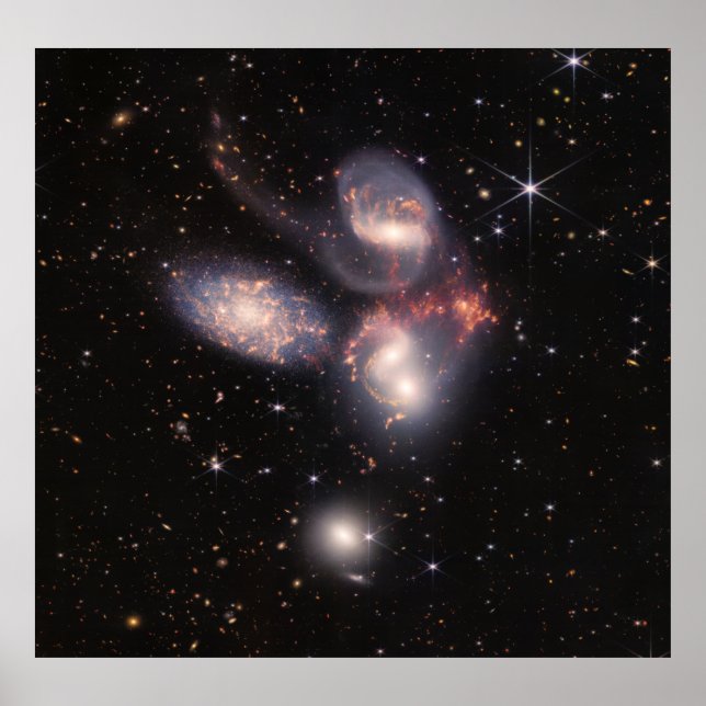 Stephan's Quintet (Composite Image) Poster (Front)