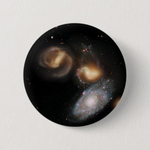 Stephan's Quintet Galaxies 6 Cm Round Badge