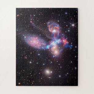 Stephan's Quintet Galaxies   Hubble & JWST Jigsaw Puzzle
