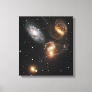 Stephan's Quintet Galaxies (Hubble Telescope) Canvas Print