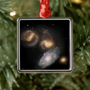 Stephan's Quintet Galaxies Metal Tree Decoration