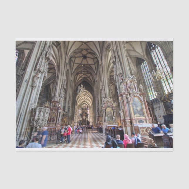 Stephansdom, Vienna Austria Tissue Paper (Front)