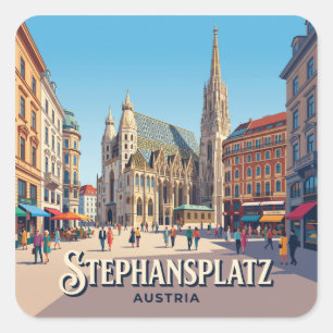 Stephansplatz Austria Square Sticker