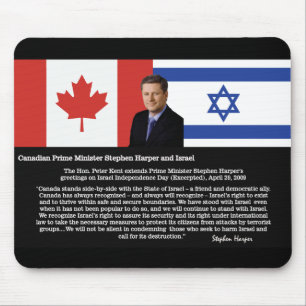 Stephen Harper Speaks About Israel Mouse Mat