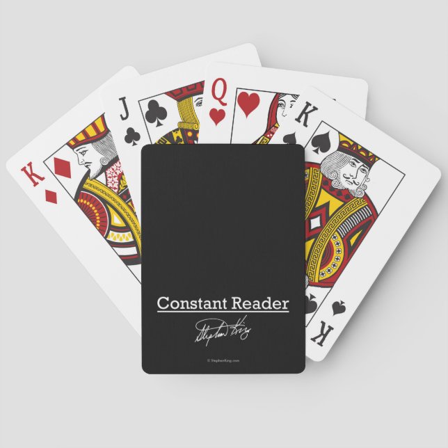 Stephen King, Constant Reader Playing Cards (Back)
