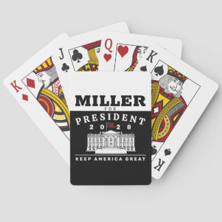 STEPHEN MILLER 2028 PLAYING CARDS