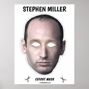 STEPHEN MILLER Halloween Mask Poster