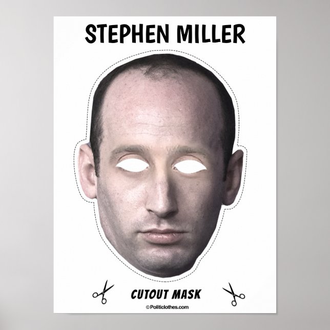 STEPHEN MILLER Halloween Mask Poster (Front)