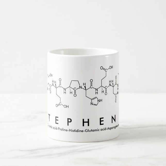 Stephenie peptide name mug (Center)