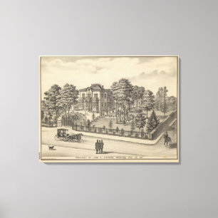 Stephens residence, Woodland Canvas Print