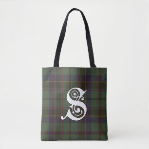 Stephenson Clan Tartan Monogram Tote Bag