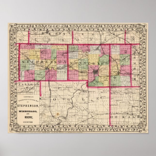 Stephenson, Winnebago, Boone counties Poster (Front)