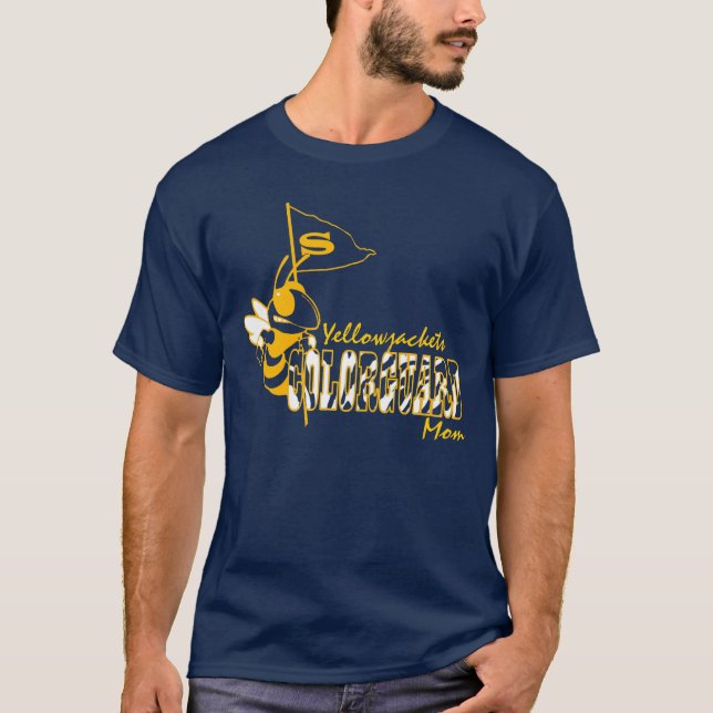 Stephenville Yellowjackets Colorguard Mum T-Shirt (Front)