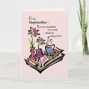 StepMom, Mother’s Day, Breakfast in Bed, Pink Card