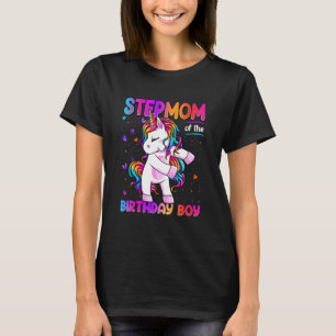 Stepmom of the Birthday Party Boy Matching Family T-Shirt