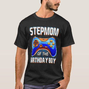 Stepmom of the Birthday Party Boy Matching Family T-Shirt
