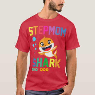 Stepmom Shark Shirt Stepmom Shark Lover Family Mot